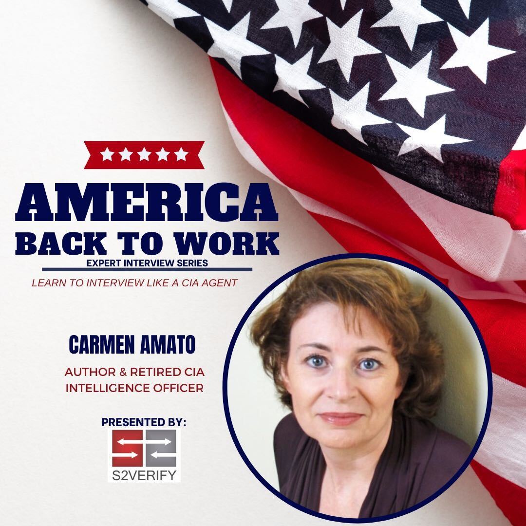 America Back to Work Ep 2: Carmen Amato, Author and Former CIA Officer